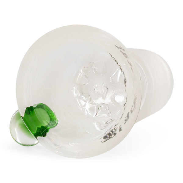 Szklana miska cylindryczna z szklanym sitkiem (Black Leaf)