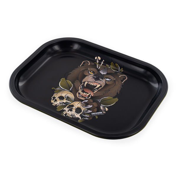 Ryczący Niedźwiedź - Metalowa tacka do skręcania mała (TRIBE)