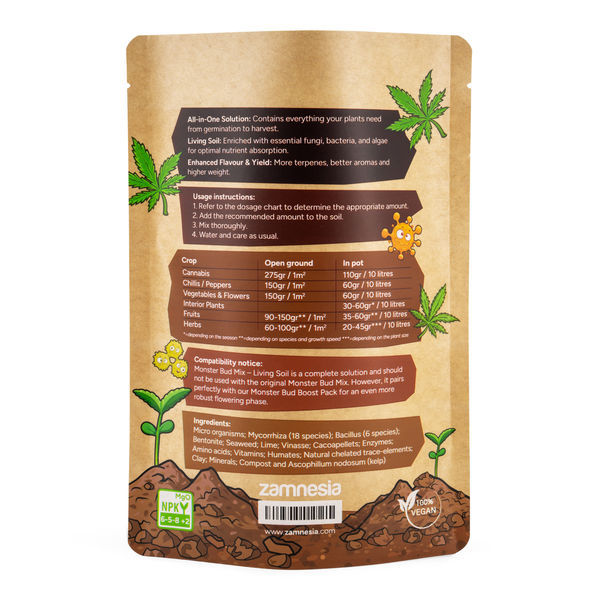 Monster Bud Mix – żywa ziemia