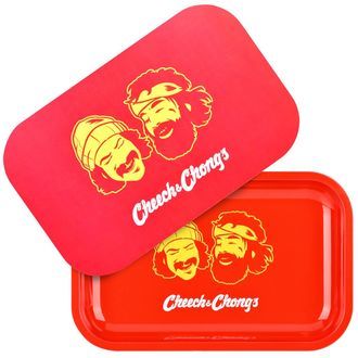 Metalowa tacka do skręcania z pokrywką Medium (Cheech & Chong x Pulsar)