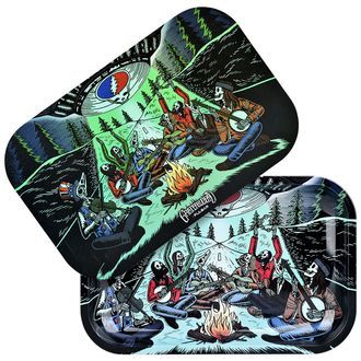 Metalowa taca do skręcania ze zdejmowaną pokrywą, średnia (Grateful Dead x Pulsar)