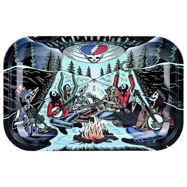 Metalowa taca do skręcania ze zdejmowaną pokrywą, średnia (Grateful Dead x Pulsar)