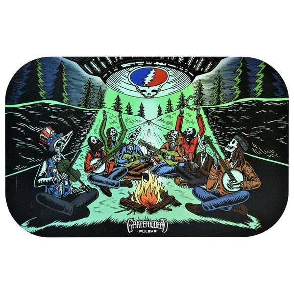 Metalowa taca do skręcania ze zdejmowaną pokrywą, średnia (Grateful Dead x Pulsar)