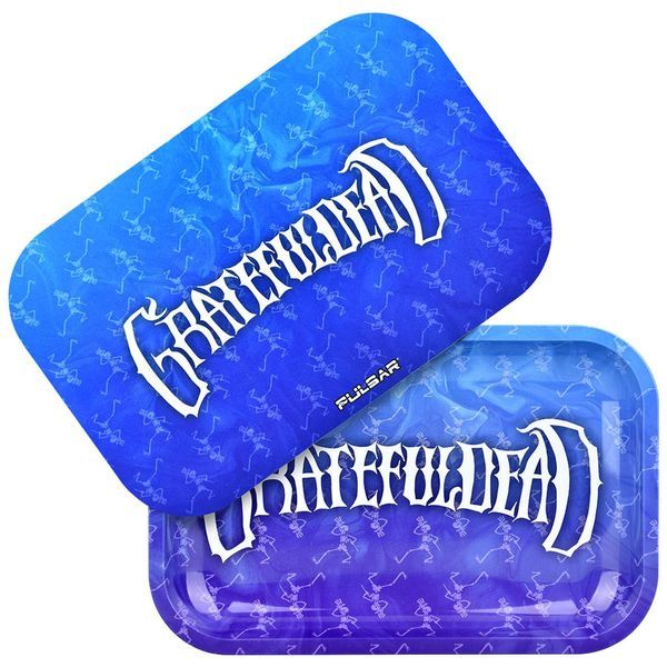 Metalowa taca do skręcania ze zdejmowaną pokrywą, średnia (Grateful Dead x Pulsar)