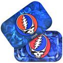 Metalowa taca do skręcania ze zdejmowaną pokrywą, średnia (Grateful Dead x Pulsar)