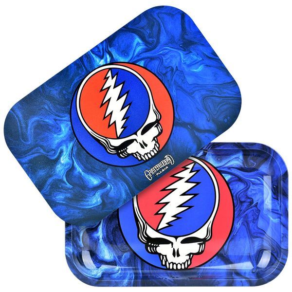 Metalowa taca do skręcania ze zdejmowaną pokrywą, średnia (Grateful Dead x Pulsar)