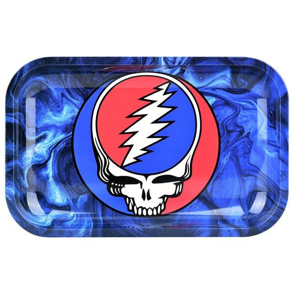 Metalowa taca do skręcania ze zdejmowaną pokrywą, średnia (Grateful Dead x Pulsar)