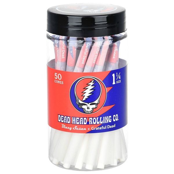 Pre-rollsy stożkowe 1¼, 50 szt. (Blazy Susan x Grateful Dead)