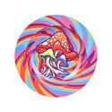 Metalowa popielniczka Mushroom Swirl