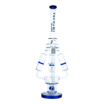 Bong Sprinkler Perc Quad Honeycomb 21'' (Tsunami Glass)