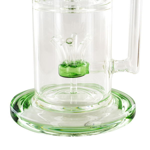 Bong Sprinkler Cube Perc 14'' (Tsunami Glass)