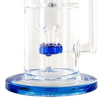 Bong Sprinkler Cube Perc 14'' (Tsunami Glass)