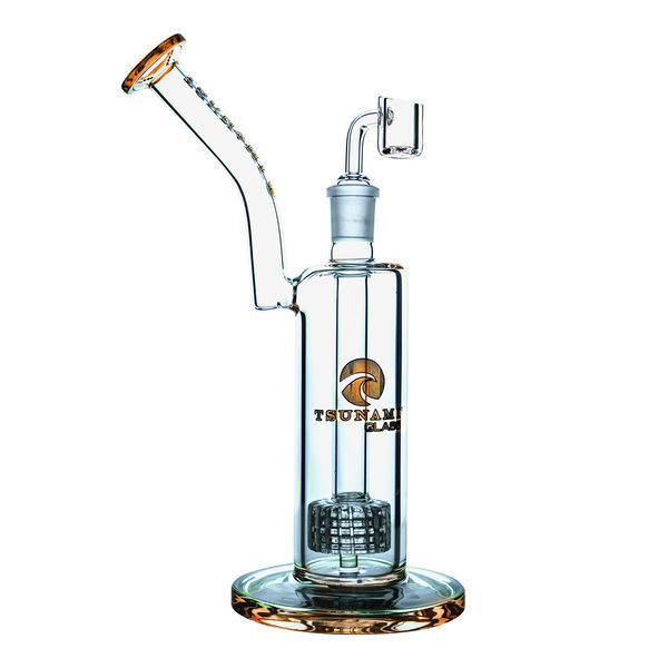 Bongo dab rig z perkolatorem prysznicowym 11" (Tsunami Glass)
