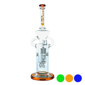 Bongo do dabów Shower Head Swiss Recycler 13'' (Tsunami Glass)