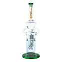 Bongo do dabów Shower Head Swiss Recycler 13'' (Tsunami Glass)