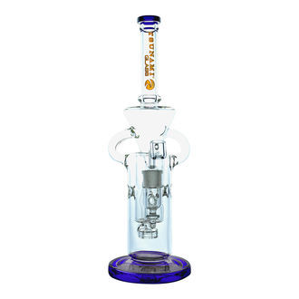 Bongo do dabów Shower Head Swiss Recycler 13'' (Tsunami Glass)
