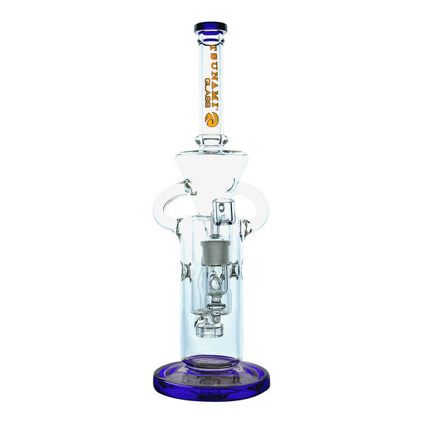 Bongo do dabów Shower Head Swiss Recycler 13'' (Tsunami Glass)