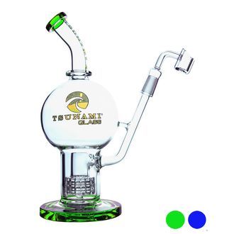 Bongo dab rig Shower Head Globe 11'' (Tsunami Glass)
