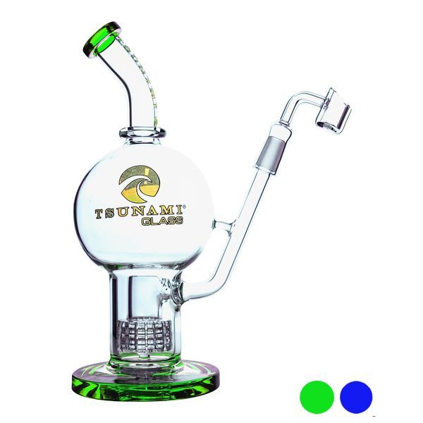 Bongo dab rig Shower Head Globe 11'' (Tsunami Glass)