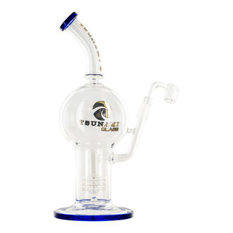 Bongo dab rig Shower Head Globe 11'' (Tsunami Glass)