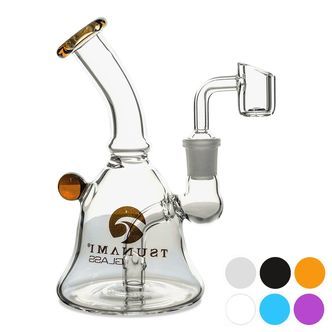 Dab rig Mini Bell 6″ (Tsunami Glass)