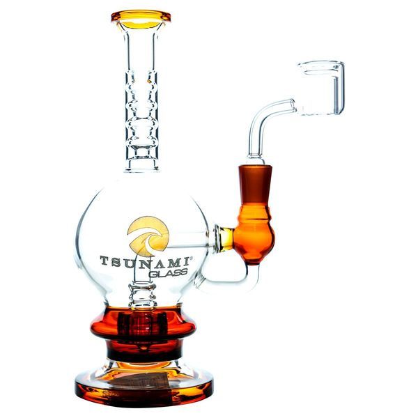 Dab rig Shower Head 8″ (Tsunami Glass)