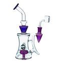 Piramidalny dab rig z perkolatorem typu shower head 10″ (Tsunami Glass)