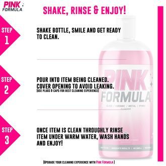 Nieścierny środek do czyszczenia szkła 16 oz (Pink Formula)