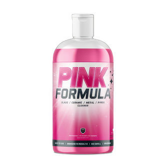 Nieścierny płyn do czyszczenia szkła 475 ml (R&oacute;żowa formuła)