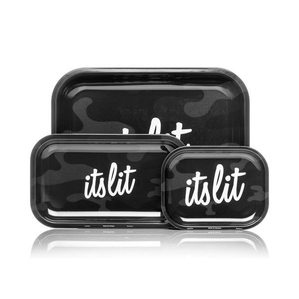 Czarna taca do skręcania „It’s Lit” (Hemper)