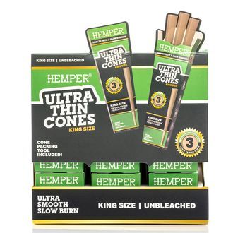 Hemper Ultra Thin Brown bibułki typu cone King Size