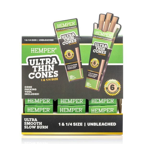 Stożki Hemper Ultra Thin Brown 1¼
