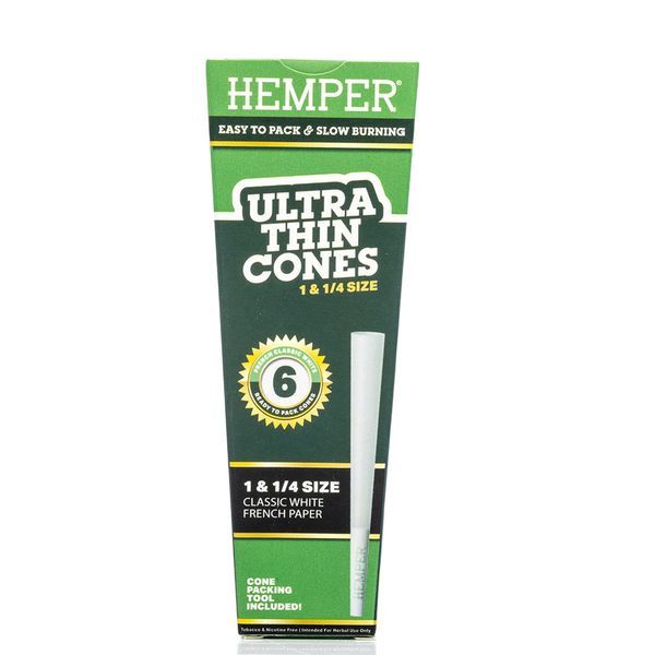 Hemper Ultra Thin White bletki stożkowe 1¼
