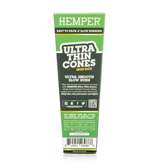 Hemper ultra cienkie brązowe mini rolowane bibułki