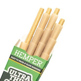 Hemper ultra cienkie brązowe mini rolowane bibułki