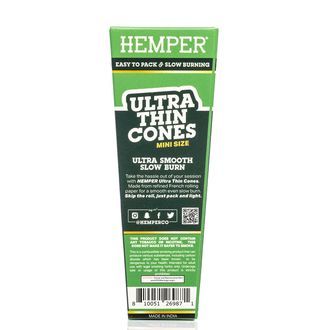 Hemper ultra cienkie białe mini stożki