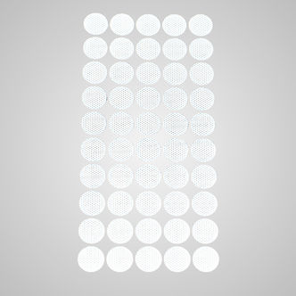 Przyczepne filtry do pokrywek, zestaw 50 sztuk (Microppose)