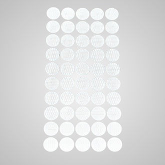 Przyczepne filtry do pokrywek, zestaw 50 sztuk (Microppose)