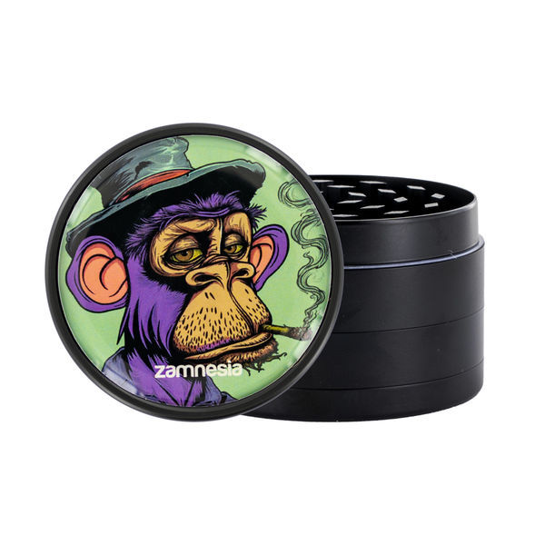 Kolekcja metalowych młynków Blazing Beasts (Zamnesia) – 4‑częściowy Ø50 mm