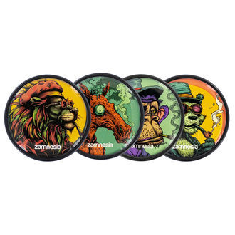 Kolekcja metalowych młynków Blazing Beasts (Zamnesia) – 4‑częściowy Ø50 mm