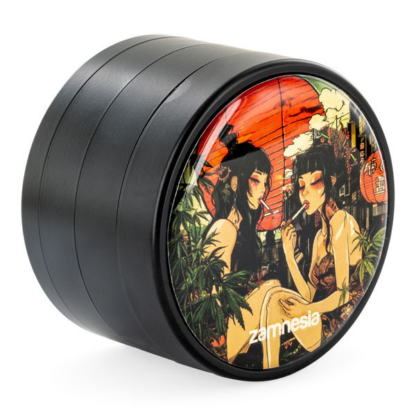 Kolekcja metalowych młynków Rising Sun (Zamnesia) – 4-częściowy Ø50 mm