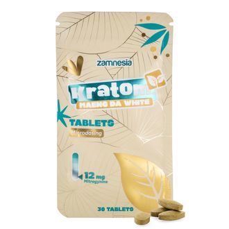 Tabletki mikrodawkowane z kratomem – Maeng Da White (Zamnesia)