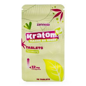Tabletki z mikrodawką kratomu - Maeng Da Green (Zamnesia)