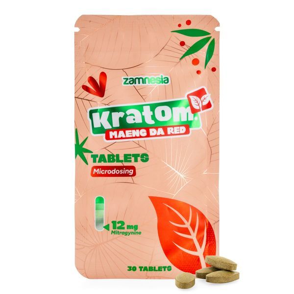 Tabletki z mikrodawkami kratomu - Maeng Da Red (Zamnesia)