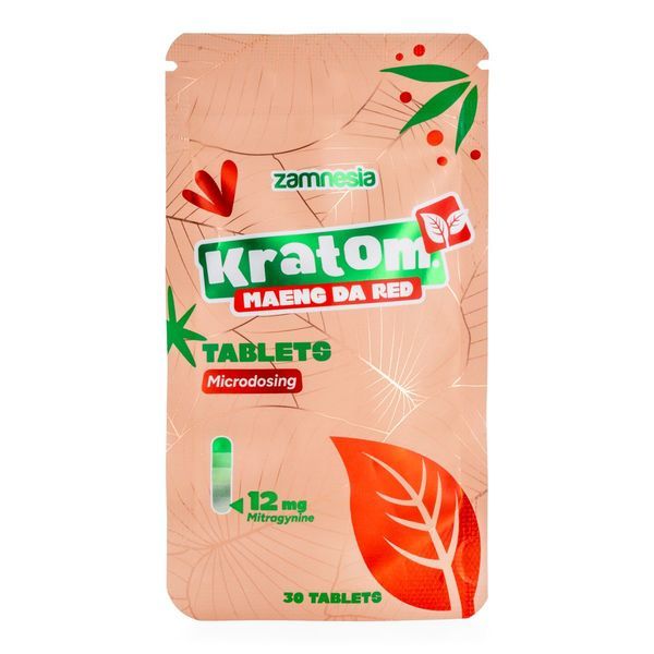 Tabletki z mikrodawkami kratomu - Maeng Da Red (Zamnesia)
