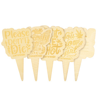 Drewniane znaczniki do doniczek (Zamnesia)