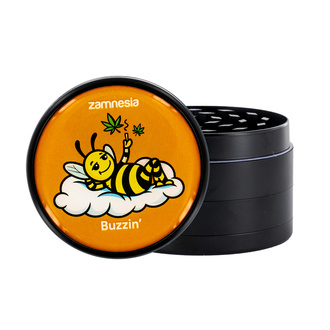 Puff Pals Metalowy Młynek (Zamnesia) – kolekcja, 4‑częściowy, Ø63 mm