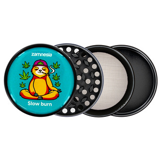 Puff Pals Metalowy Młynek (Zamnesia) – kolekcja, 4‑częściowy, Ø63 mm