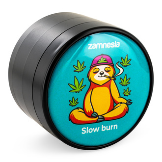 Puff Pals Metalowy Młynek (Zamnesia) – kolekcja, 4‑częściowy, Ø63 mm