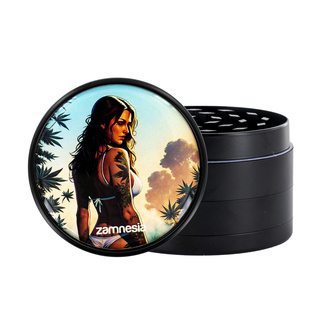 Kolekcja metalowych młynków Bad Bitches (Zamnesia) – 4‑częściowy Ø63 mm